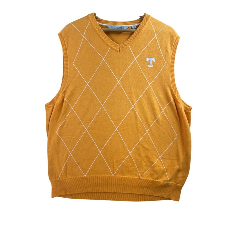 Tennessee Volunteers Sweater Vest Men XL Orange NCAA Football Campus Specialties